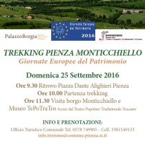 Trekking Pienza Monticchiello <br> Domenica 25 Settembre 2016