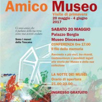 AMICO MUSEO 2017 <br> Sabato 20 Maggio 2017 <br> Pienza, Palazzo Borgia Museo Diocesano